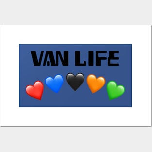 Van Life hearts Posters and Art